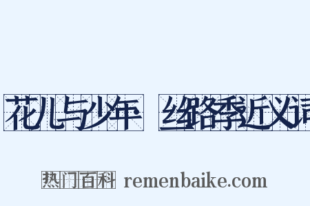 花儿与少年·丝路季近义词是什么意思的图片
